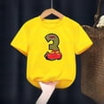 thumbnail image 5 of Camiseta de algodón para niños y niñas, divertida camiseta con estampado de números de cumpleaños de coche, ropa para niños de 1 a 9 años, regalo de cumpleaños, camiseta linda para niños, 5 of 5
