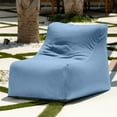 thumbnail image 6 of Jaxx Ponce Outdoor Bean Bag Chair - Weather Resistant Patio and Poolside Lounge Seating, Sunbrella Ocean Blue, 6 of 9