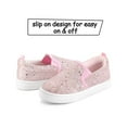 thumbnail image 5 of Kushyshoo Big Kid Sneakers Casual Pink Girls Shoes Slip on Size 1, 5 of 8