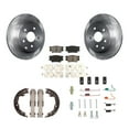 thumbnail image 1 of Transit Auto Rear Disc Rotors Semi-Metallic Pads Parking Brake Shoes and Hardware Kit for Car Toyota RAV4 Lexus HS250h K8S-104720, 1 of 11