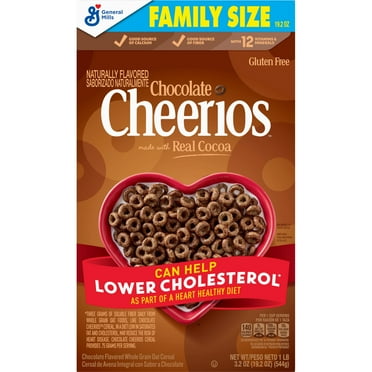 Pack of 2 General Mills Chocolate Cheerios - Family Size, 19.2 oz (Package May Vary)