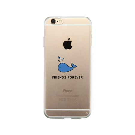 Whale Be Friends Forever Dark Blue Clear Phone