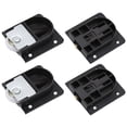 thumbnail image 1 of Porte Coulissante de Garde-Robe Plastique Noir 4 Pcs, 1 of 7