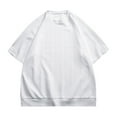 thumbnail image 2 of Vedolay Spring Tops Men's Crew Tees,White M, 2 of 5