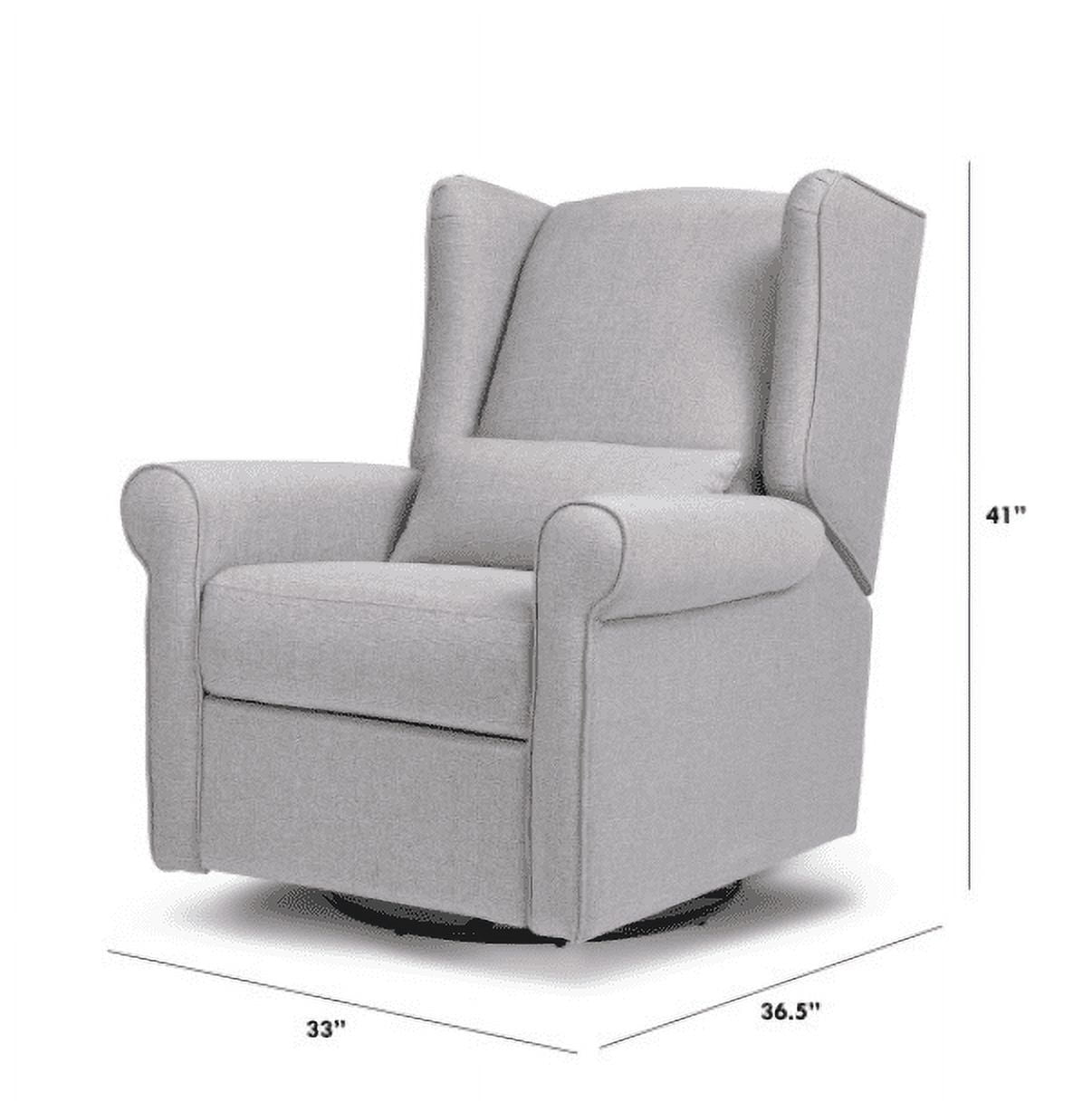 DaVinci Hayden Recliner and Swivel Glider in Misty Grey