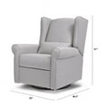 thumbnail image 2 of DaVinci Hayden Recliner and Swivel Glider in Misty Grey, 2 of 10