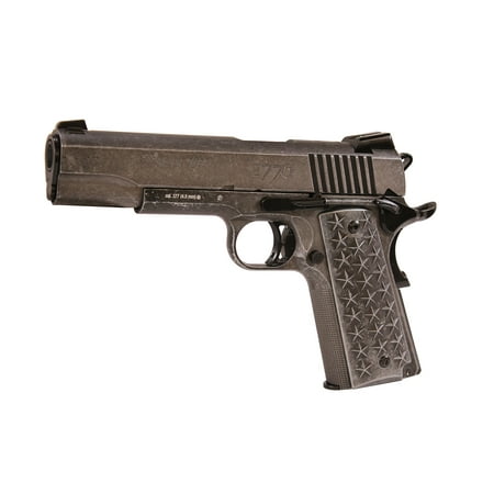 Sig Sauer Airguns 1911WTP 1911 We The People Air Pistol Semi-Automatic CO2 .177 BB 17 rd Distressed Stainless