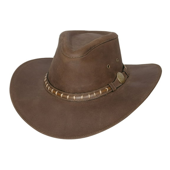 Bullhide Leather Timber Mountain Brown Cowboy Hat in Size Small