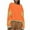Orange, variant on Women's Star Graphic Sweatshirts Fashion Cropped Long Sleeve Pullover Y2K Cute Clothes Top Black L