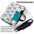 thumbnail image 2 of Lsque Daisies Flowers Pattern Laptop Bag – Portable & Slim Single-Shoulder Computer Case with Adjustable Strap, Protective, Lightweight for 13”/14”/15.6” Laptops, 2 of 8