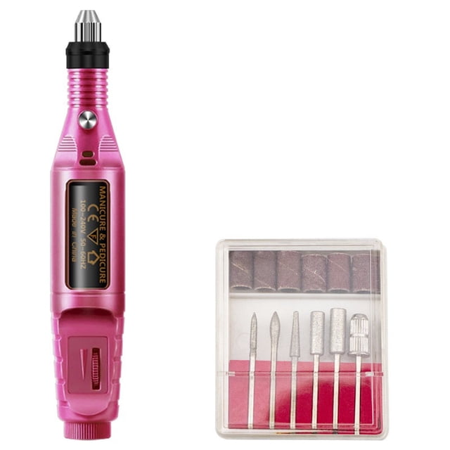 20000RPM Manicure Machine Electric Easy Control Pen Nail Drill Bits Set File Remove Polish Gel Portable ,Easy to Setup
