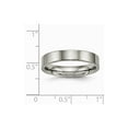 thumbnail image 6 of Titanium Polished Flat Comfort Back Ring Size: 8; for Adults and Teens; for Women and Men, 6 of 6