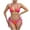 Hot Pink, variant on LOPECY-Sta Swimsuits for Curvy Women 2 Piece Bikinis Spaghetti Strap Swimsuits Solid Color Bathing Swimwear Triangle Bathing Suit