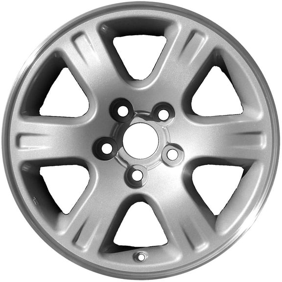 Pre-Owned Original Equipment Flange Cut and Painted Bright Silver Wheel; Aluminum 16 x 6.5 4261148080 fits 2001-2007 Toyota Highlander (Good)