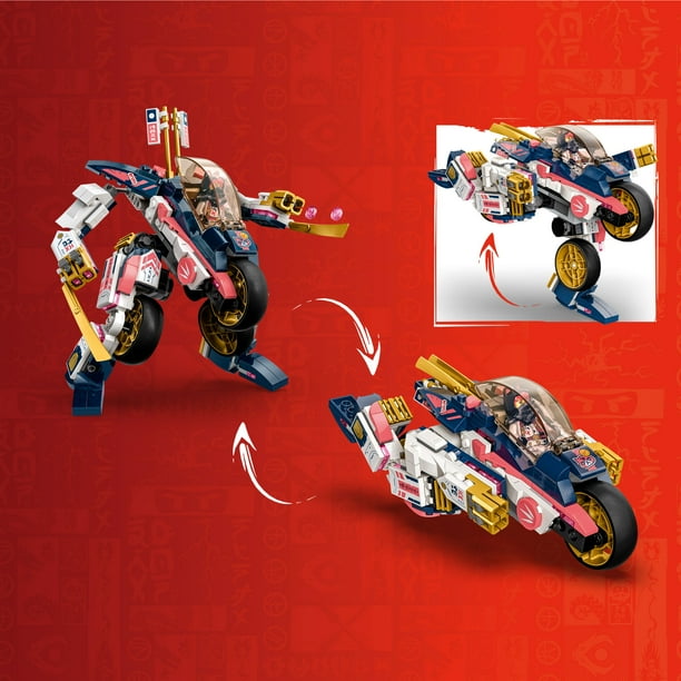 LEGO NINJAGO Sora‚Äôs Transforming Mech Bike Racer 71792 Set, 3