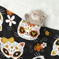 thumbnail image 2 of Junzan Waterproof Pet Blanket Dog Blankets,Cat Skulls And Flowers Pattern Printing Super Soft Warm,Urine Proof Washable Outdoor Pet Blanket For Puppy Large Dogs & Cats, 2 of 8