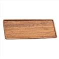 thumbnail image 2 of 2X Bandeja de Madera de Nogal para Servir, Rectangular, Rectangular, para Té, Café, Aperitivos, Desayuno, Sushi, Postre, Pastel, de 30 cm, 2 of 5