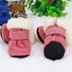 thumbnail image 4 of Zapatos para perros, 4 unidades, impermeables, botas de invierno para perros, calcetines antideslizantes para cachorros y gatos, botines para la lluvia y la nieve para perros pequeños Chihuahua (rosa), 4 of 5