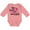 Mauve, variant on Inktastic Breast Cancer Awareness Her Fight is our fight Boys or Girls Long Sleeve Baby Bodysuit