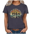 thumbnail image 4 of Kayannuo Blouses for Women Tee Shirts for Women Valentine's Day 1984 Vintage Shirt For Women 40th Birthday Gifts 1984 Birthday Gifts Idea Retro Short Sleevel T Shirts Party Tops Funny Tees, 4 of 4