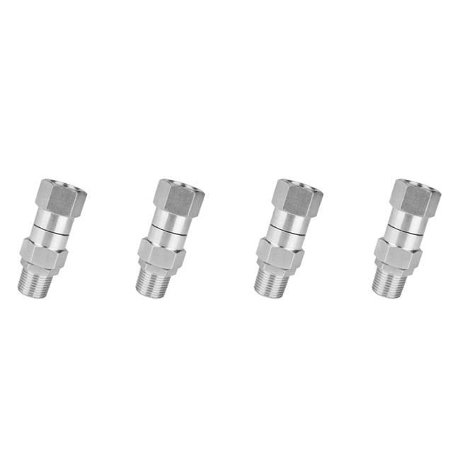 4X High Pressure Washer Swivel Joint 3/8 Inch Pressure Washer Hose Fittings 360 Degree Rotation Connector Car Washing