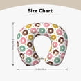 thumbnail image 5 of Balery Colorful Donuts Neck Pillow for Traveling, Upgraded Travel Neck Pillow for Airplane 100% Pure Memory Foam Travel Pillow for Flight Headrest Sleep, 5 of 8