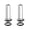 Black, variant on Sturdy Glass Ear Stretching Set Plugs for Ears Gauges with Single Expander Jewelry for Body Piercing Enthusiasts
