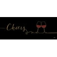 thumbnail image 2 of Charron, Veronique 32x15 White Modern Wood Framed Museum Art Print Titled - Underlined Wine I Black, 2 of 4