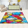 thumbnail image 3 of Graffiti Clouds Area Rug Washable 80 x 58 Floor Carpet Mat Non Slip for Bedroom Living Room Home Decor, 3 of 7