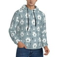thumbnail image 2 of Fotbe Men's Hoodie with bead tree winter Pattern - Kangaroo Pocket Pullover Hooded Sweatshirt, Perfect for Daily Wear, Travel, and Home-3X-Large, 2 of 7