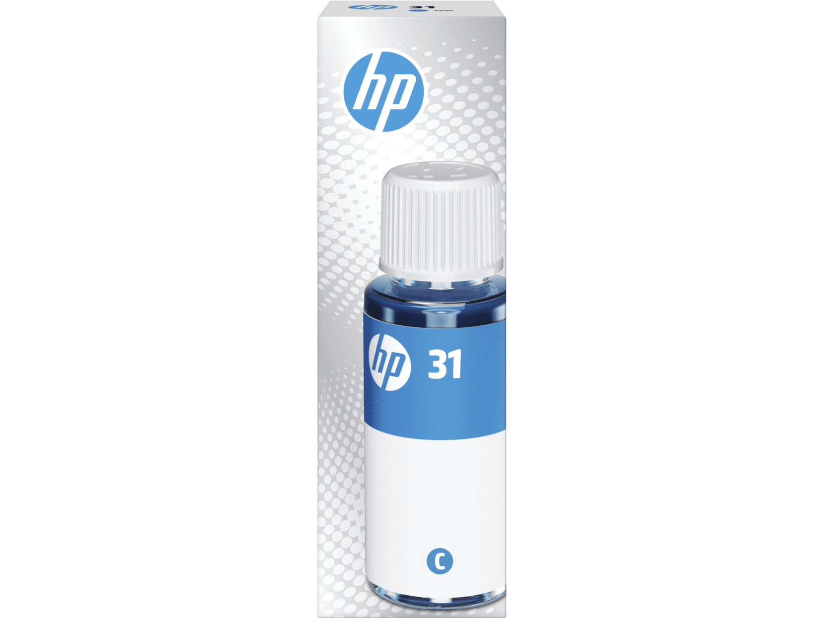 HP 31 70-ml Cyan Original Ink Bottle, ~8,000 pages, 1VU26AN
