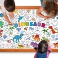 thumbnail image 1 of Mantel para colorear con diseño de dinosaurio gigante, 76 x 183 cm, para niños, 1 of 7