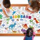 thumbnail image 1 of Mantel para colorear con diseño de dinosaurio gigante, 76 x 183 cm, para niños, 1 of 7