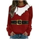 thumbnail image 1 of Camisas navideñas para mujer, sudadera ligera con cuello redondo de manga larga estampada, camisetas cómodas gráficas Pompotops gfhjh14606, 1 of 6