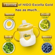(2 pack) NIDO Excella Gold Original Toddler Milk Beverage Powder Mix, 28.2 oz Canister