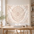 thumbnail image 4 of Floral Garden Circular with Mandala Powder Medallion, Mystical Fantasy for Space Lovers, Aesthetic Wall Decor, Valentine'S Day Gift, Tapestry Wall Hanging for Dorm and Living Room, 4 of 6