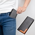 thumbnail image 2 of Billetera con bloqueo RFID para hombre | Díptico de cuero de plena flor para hombre | Bolso vintage de gran capacidad | Organizador de viajes y negocios | Ranuras para tarjetas, ventana de, 2 of 3