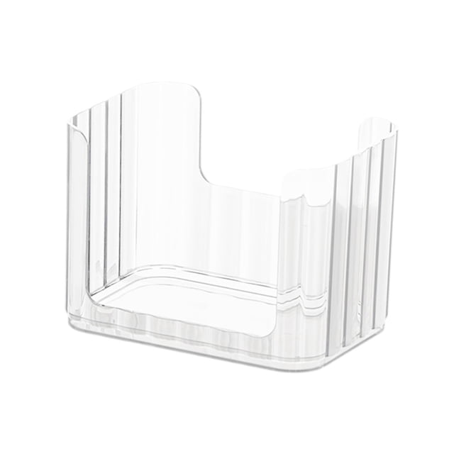 Caja de almacenamiento de escritorio transparente para cocina Blanco