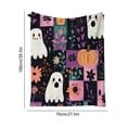 thumbnail image 3 of WEGFTDUOP Flannel Blanket Ghost Print Halloween Shawl Blanket All Seasons Blanket Blankets And Throws, Bed Blankets, 3 of 6