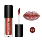 NICEFACE Metal Liquid Lipstick Metallic Lip Gloss Makeup Waterproof Long Wearing Lips 06#