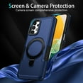 thumbnail image 5 of Cowithday for Samsung Galaxy A53 5G Case with Magnetic Ring Stand, [Ring Holder] [Military Drop Protection] [Non-Slip Grip] Shockproof Soft Edge Phone Case Cover for Samsung A53 5G, Royalblue, 5 of 9
