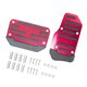 thumbnail image 2 of Juego de 2 cubiertas para pedales de freno de coche, almohadillas premium para pedales de coche, se reemplazan fácilmente. Rojo, 2 of 9