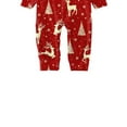 thumbnail image 4 of Nituyy Matching Family Christmas Pajamas Set, Reindeer Plaid Printed Xmas PJs Loungewear Sleepwear for Women Men Kids, 4 of 10
