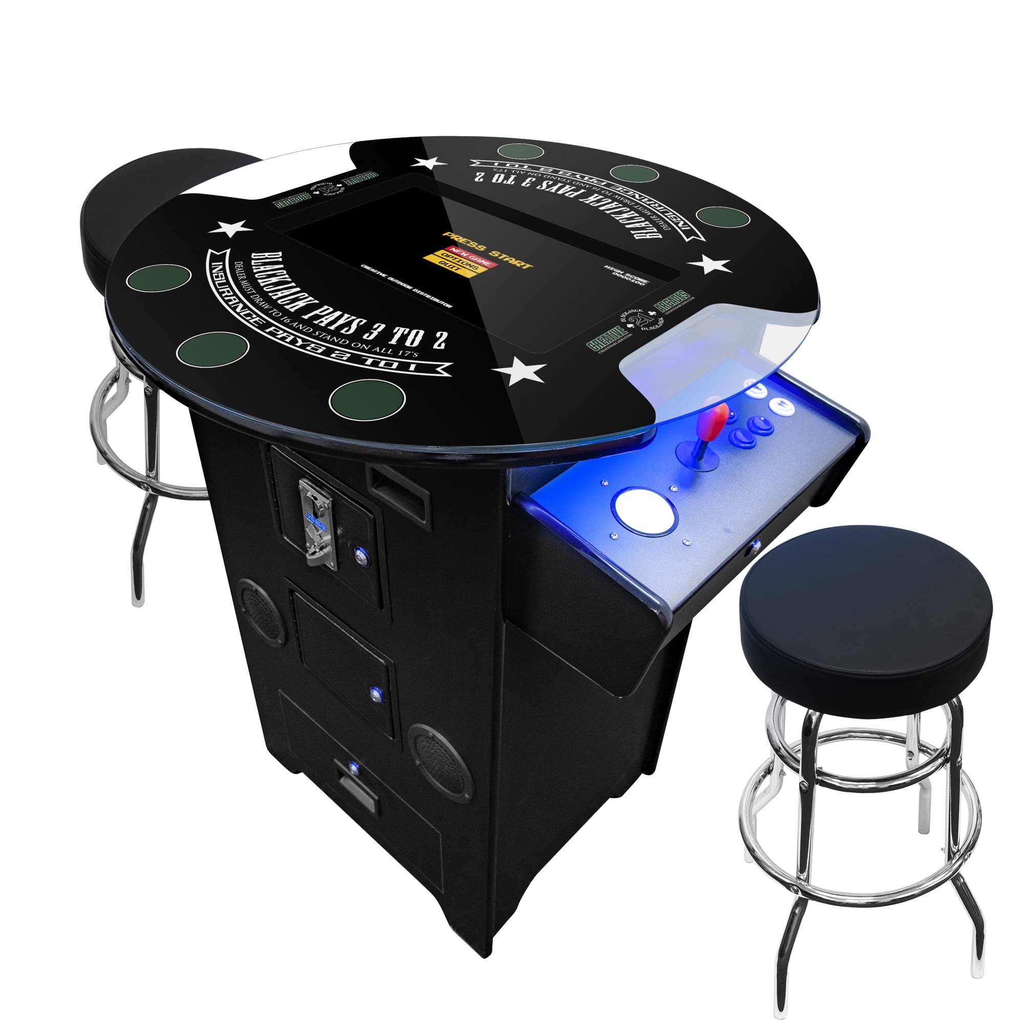 Creative Arcades Cocktail Table Arcade Machine 60 Classic Retro Games