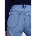 thumbnail image 4 of Scenario Women's and Women's Plus High Rise Straight Leg Let Down Hem Jeans, 29" Inseam, Sizes 0-28W, 4 of 6