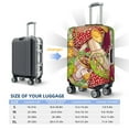 thumbnail image 6 of Balery Bright Mushrooms Luggage Cover Protector, Scratch And Dirt Resistant, Fits 18-32 Inch Luggage - X-Large, 6 of 9