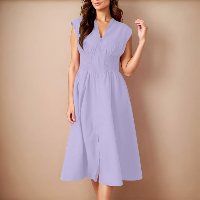 pleated v neck midi dress ALC Everly Pleated V Neck Midi Dress