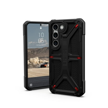 UAG Designed for Samsung Galaxy S23 Case 6.1" Monarch Kevlar Black - Rugged Heavy Duty Shockproof Impact Resistant Protective Cover by URBAN ARMOR GEAR