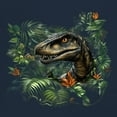 thumbnail image 3 of Velociraptor Jungle Women's Tank Top Dinosaur Hunter Jurassic Period Raptor Reptile Dino Tropical Paleontology, 3 of 7