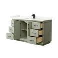 thumbnail image 5 of Wyndham Collection Wcf414160s-Qtz-Unsmxx Strada 60" Free Standing Single Basin Vanity Set, 5 of 7